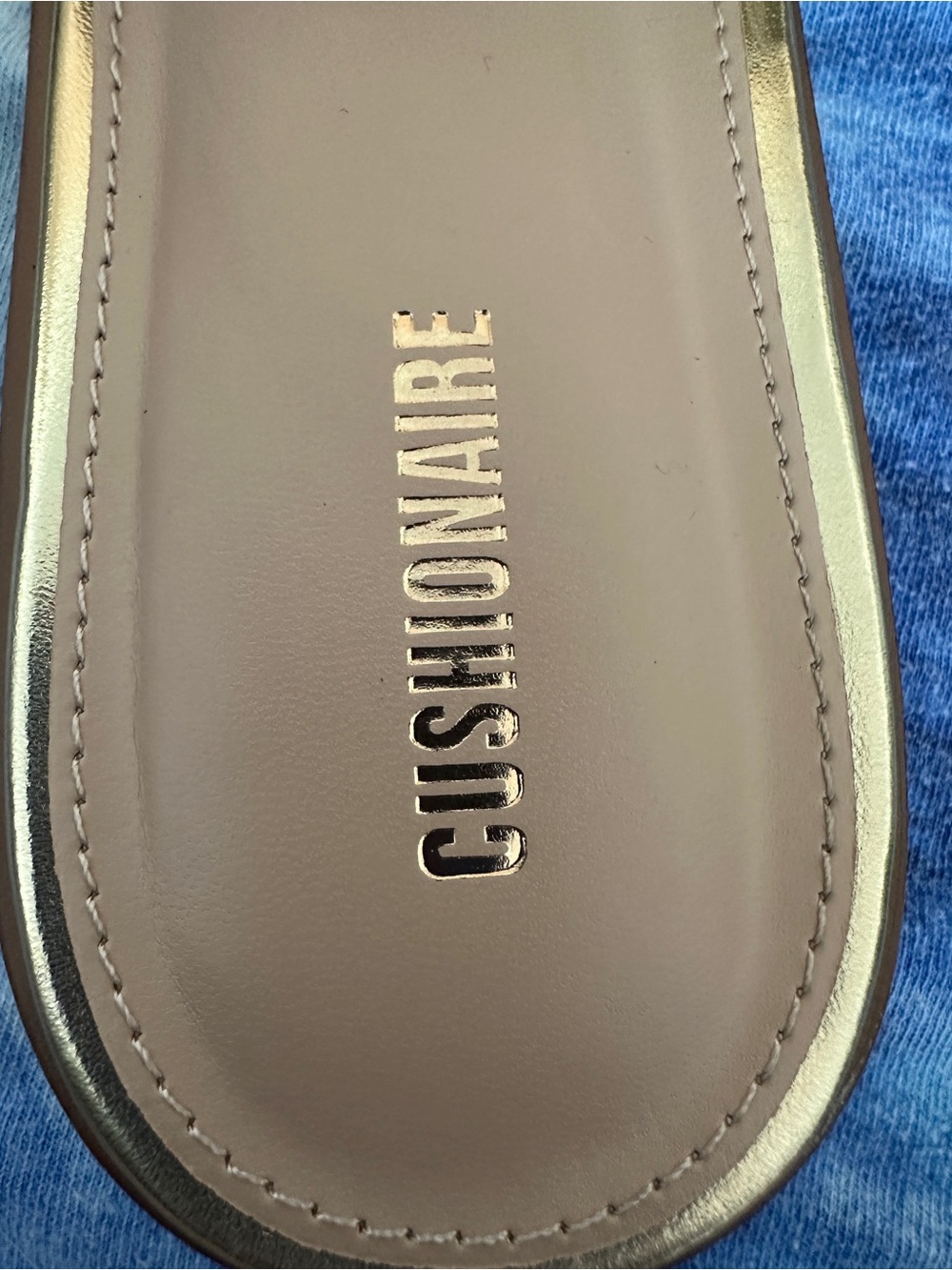 Metallic Gold Sandals - Picture 4 of 6